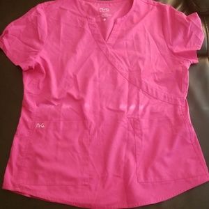 NRG XL pink scrub top
